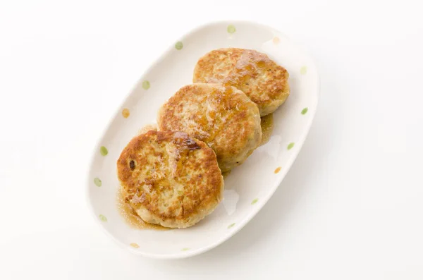 Tofu Hamburger Steak Hamburger Steak Made Tofu — Stock Photo, Image