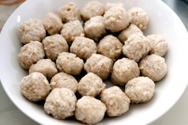 Japon yemeği, donmuş tavuk köftesi Yakitori Tsukune