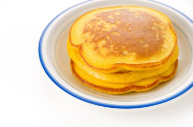 Ev yapımı kabak krep yığını