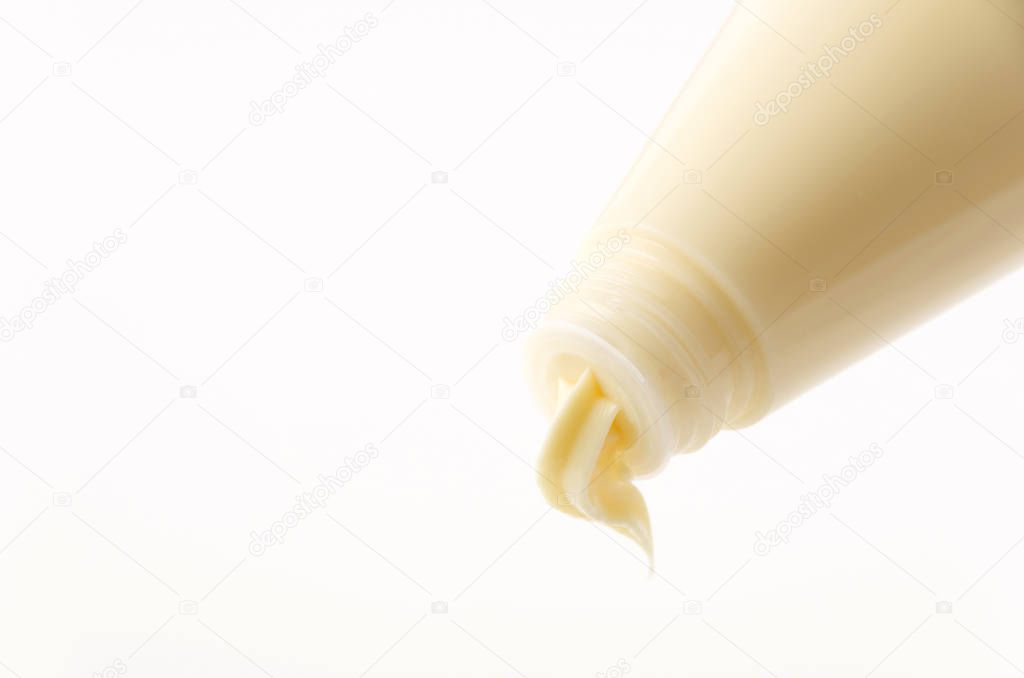 mayonnaise squeezed out of tube