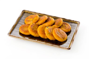 Japon yemeği, Kabocha mochi, balkabaklı pirinç köftesi.