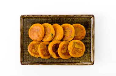 Japon yemeği, Kabocha mochi, balkabaklı pirinç köftesi.