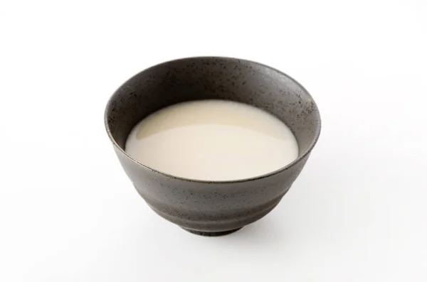 Amazake Una Bebida Japonesa Dulce Alcohólica Tradicional Hecha Arroz Fermentado — Foto de Stock