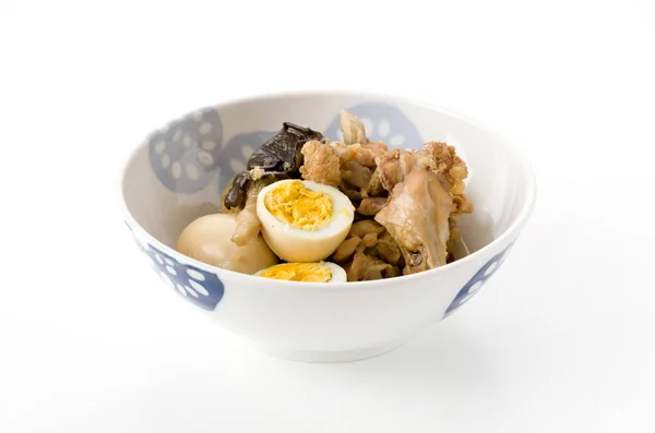 Japon Yemeği Nimono Haşlanmış Tavuk Yumurta — Stok fotoğraf