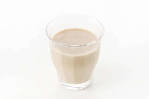 Iced Coffee Glass Cold Milk Summer Drink — 스톡 사진