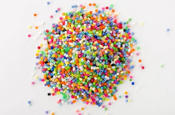 Fios Perler Coloridos Hama Beads — Fotografia de Stock