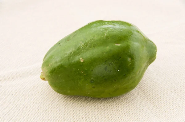 Papaya Verde Sobre Tela Vapor — Foto de Stock