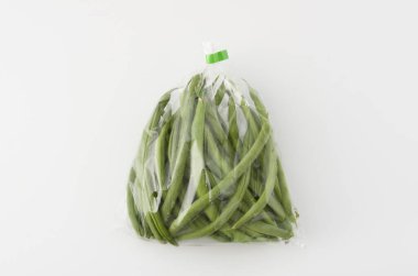 naylon torba içinde fasulye 