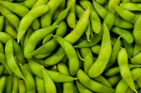 Edamame Comida Japonesa Fondo Soja Verde Hervida — Foto de Stock