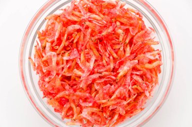 Kurutulmuş karides, Akiami, karides ezmesi. 