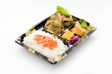 Japon Bento Beslenme çantası, Kızarmış biftek ve dolmalık biber.
