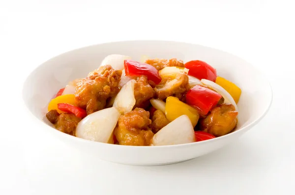 Japanisches Essen Süßes Und Saures Huhn — Stockfoto