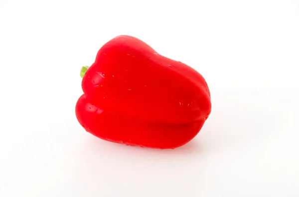 Paprika Roter Paprika Isoliert Auf Weißem Hintergrund — Stockfoto