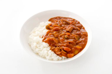 Hayashi pilavı. Biftekli pilav