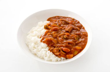 Hayashi pilavı. Biftekli pilav