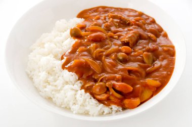 Hayashi pilavı. Biftekli pilav