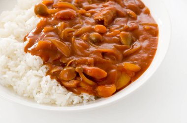 Hayashi pilavı. Biftekli pilav