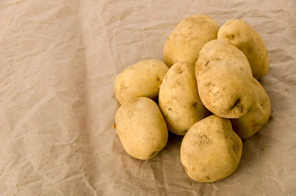 Potato Brown Paper Background — Stock Photo, Image