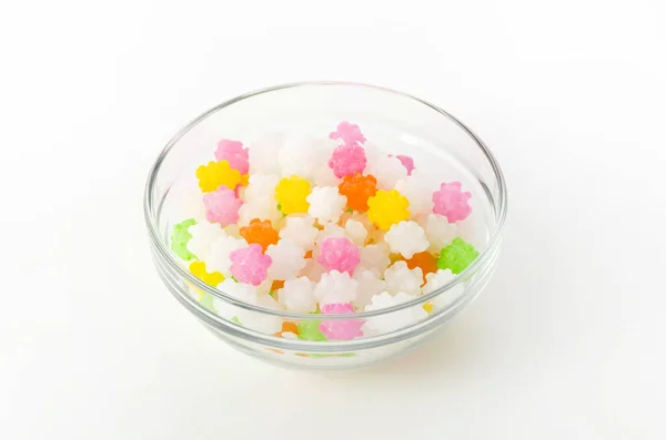 Konpeitou Colorido Doce Açúcar Tradicional Japonês — Fotografia de Stock