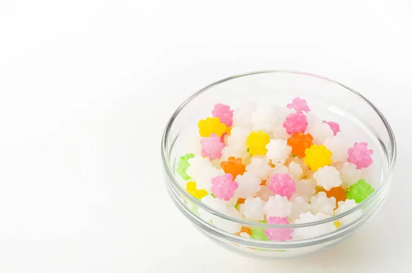 Konpeitou Colorido Doce Açúcar Tradicional Japonês — Fotografia de Stock