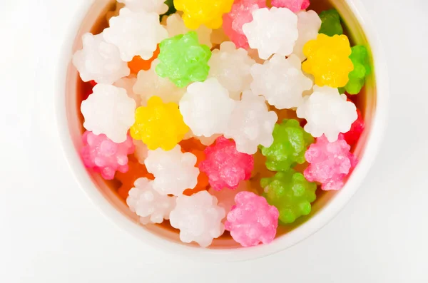 Colorful Konpeitou Japanese Traditional Sugar Candy Cocotte — Stock Photo, Image