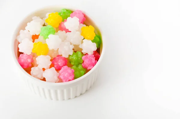 Konpeitou Colorido Doce Açúcar Tradicional Japonês Cocotte — Fotografia de Stock