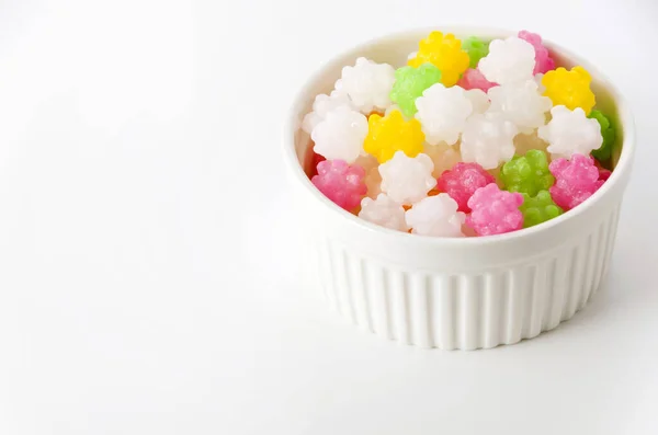 Konpeitou Colorido Doce Açúcar Tradicional Japonês Cocotte — Fotografia de Stock