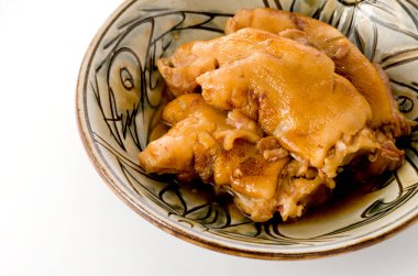 Japon yemeği, Okinawa mutfağı Tebichi, lezzetli domuz ayağı..