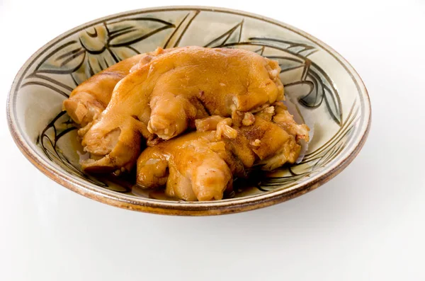 Japon Yemeği Okinawa Mutfağı Tebichi Lezzetli Domuz Ayağı — Stok fotoğraf