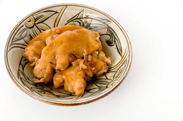 Japon Yemeği Okinawa Mutfağı Tebichi Lezzetli Domuz Ayağı — Stok fotoğraf