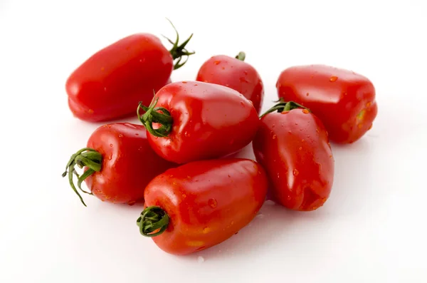 San Marzano Tomate Auf Weißem Hintergrund — Stockfoto