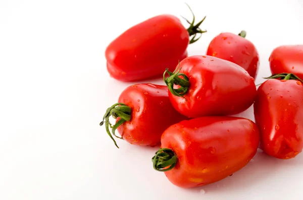 San Marzano Tomate Auf Weißem Hintergrund — Stockfoto