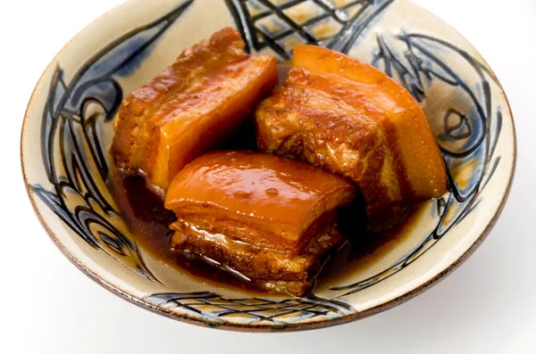 Japon Yemekleri Okinawa Mutfağı Rafuthy Okinawa Usulü Güveç Domuz Eti — Stok fotoğraf