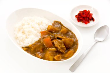 Körili tavuk ve pilav.