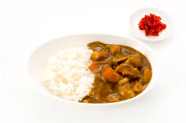Kurczak Curry Ryż — Zdjęcie stockowe