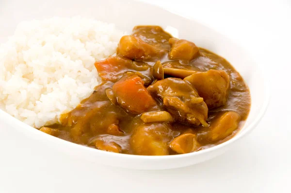 Kip Curry Met Rijst — Stockfoto