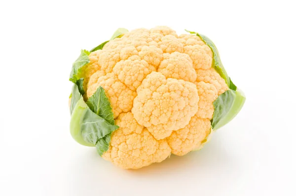 Orange Cauliflower White Background — Stock Photo, Image