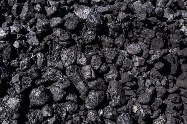 Кусочки черного угля
