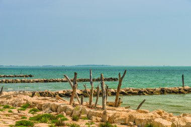Şaşırtıcı Venedik, İtalya, yaz saati, gün batımı ile erken akşam