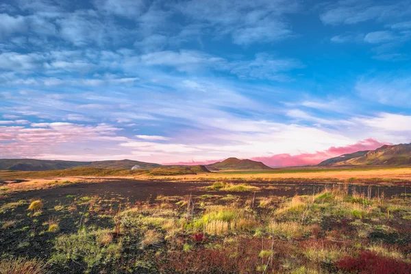 Islandés paisaje colorido y salvaje en verano — Foto de Stock
