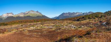 Tierra del Fuego Milli Parkı, Patagonya panoramik manzara