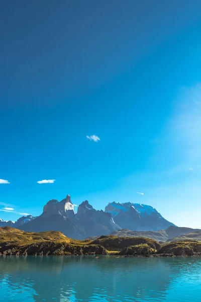 Picos de Torres del Paine, Parque Nacional, Patagônia — Fotografia de Stock