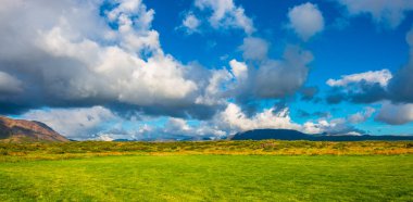 İzlanda manzara panoramik manzaralı