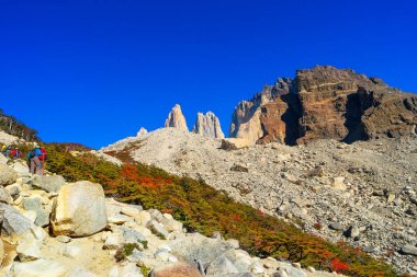Peaks of Torres del Paine, National Park, Patagonia clipart