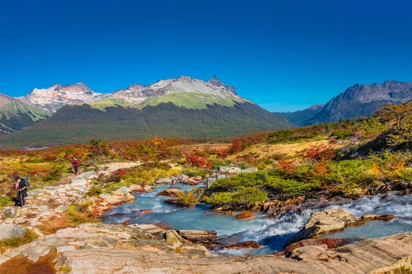 Lindas paisagens do Parque Nacional Tierra del Fuego da Patagônia Fotos De Bancos De Imagens