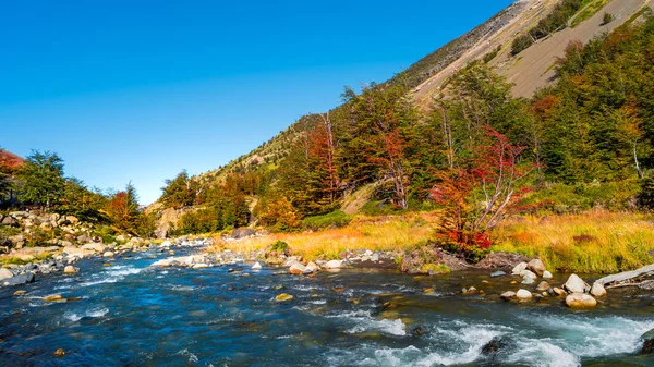 Parc national des Torres del Paine en automne, Patagonie, Chili — Photo