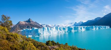 Buzul Perito Moreno Patagonya'da Panoraması