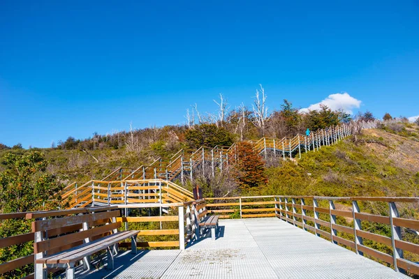 Bekijken van platforms op de gletsjer Perito Moreno in Patagonië — Stockfoto