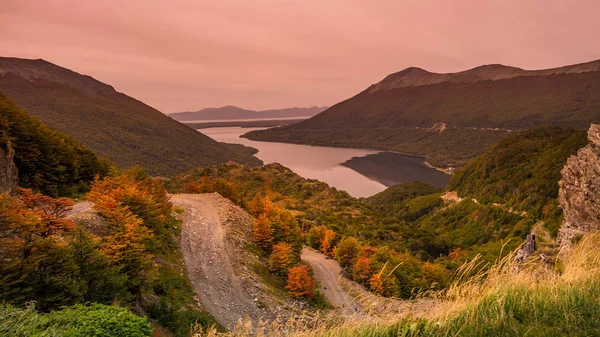 Nádherná krajina Patagonie v Tierra del Fuego národního parku — Stock fotografie