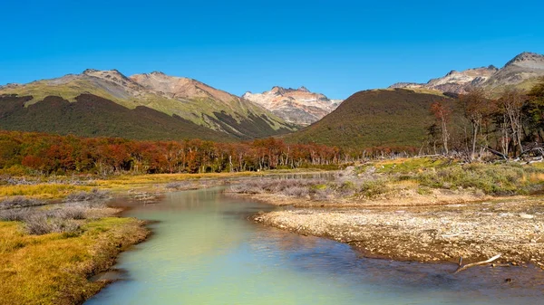 Nádherná krajina Patagonie v Tierra del Fuego národního parku — Stock fotografie